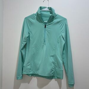 Peter Millar Element Quarter Zip Performance Pullover Women’s Small Teal‎
